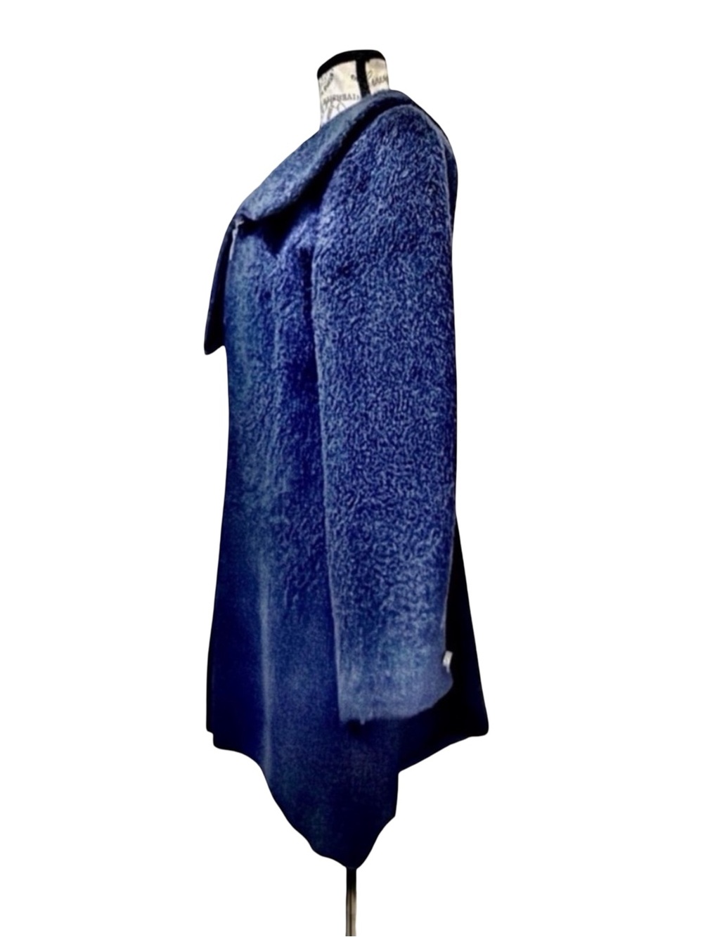 Zenobia Alpaca Wool Coat | Oversized Shawl Collar | Size 8 - Picture 5 of 15